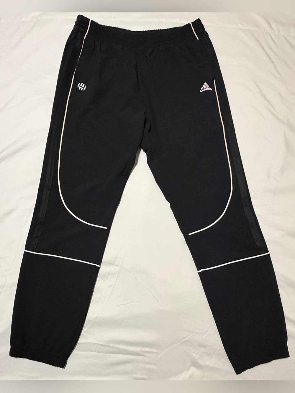adidas Men's James Harden Traveler Basketball Track Windbreaker Pants, Size L